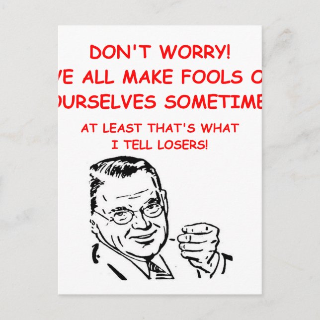 gaming and sports joke postcard (Front)