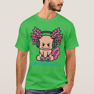 Gaming Aolotl Gamesolotl Funny Gamer Men Boys eens T-Shirt