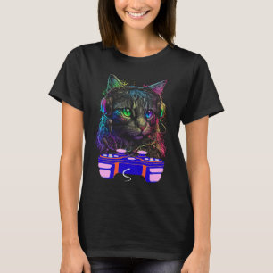 Gaming Australian Mist Cat Player Animal Video Gam T-Shirt