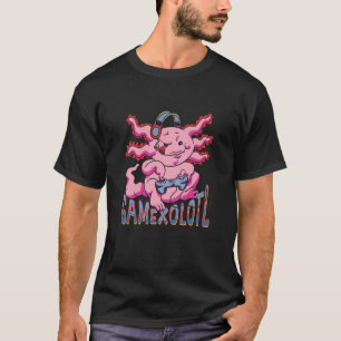 Gaming Axolotl Mexican Lurch Newt Videogames Gamex T-Shirt