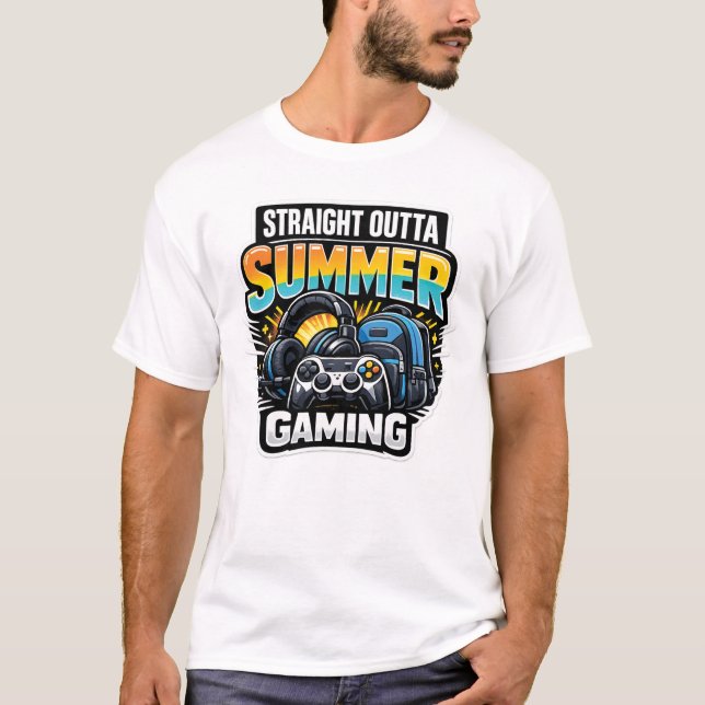 Gaming Back to School Design T-Shirt (Front)