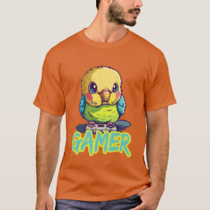 Gaming Budgie Gamer Bird Video Game friends friend T-Shirt
