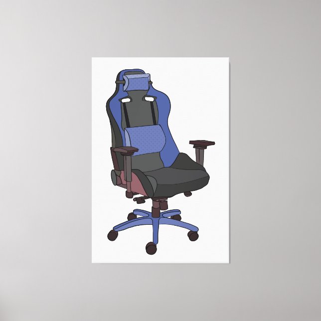 Gaming Chair Canvas Print (Front)