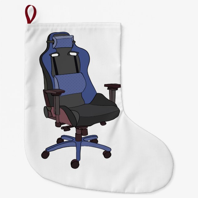 Gaming Chair Large Christmas Stocking (Front)