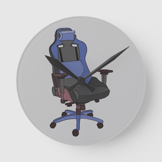 Gaming Chair Round Clock (Front)