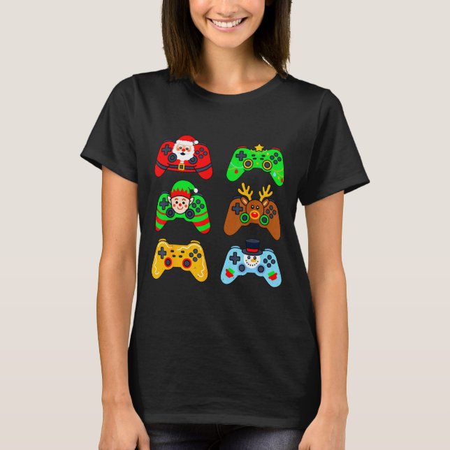 Gaming Christmas For Boys Gamer Youth Teens Men Xm T-Shirt (Front)