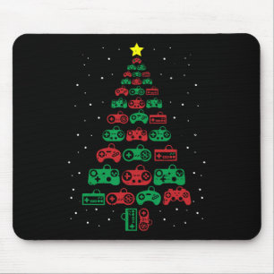 Gaming Controller Christmas Tree Gamer Party Cool  Mouse Mat