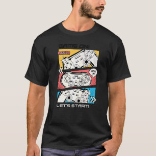 Gaming Controller Never Say Game Over Game On Illu T-Shirt