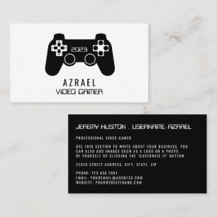 Gaming Controller, Video Gamer Business Card