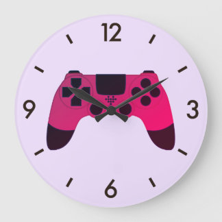 Gaming Controller Video Games Nerd Gamer Large Clock