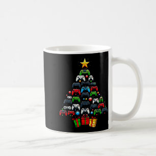Gaming Controllers Christmas Tree Funny Gamer Boys Coffee Mug