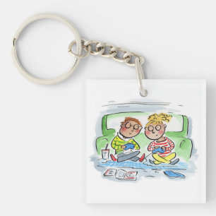 Gaming Couple Key Ring