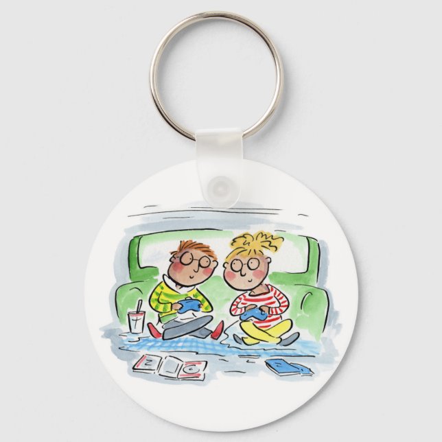 Gaming Couple Key Ring (Front)