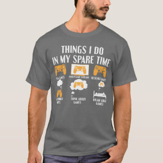 Gaming Daily Schedule for Gamers and Gamers gift g T-Shirt