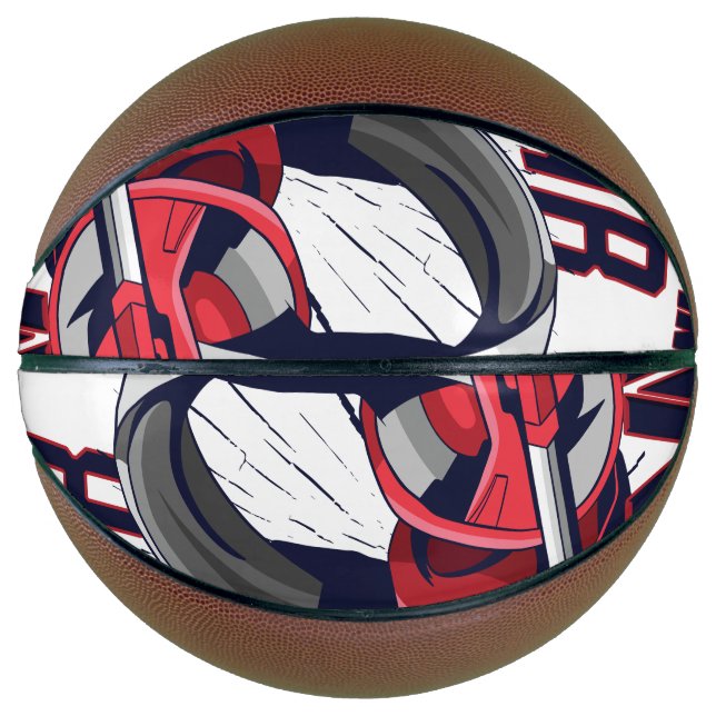 Gaming design with headset basketball (Front)