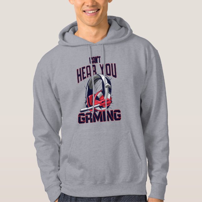 Gaming design with headset hoodie (Front)