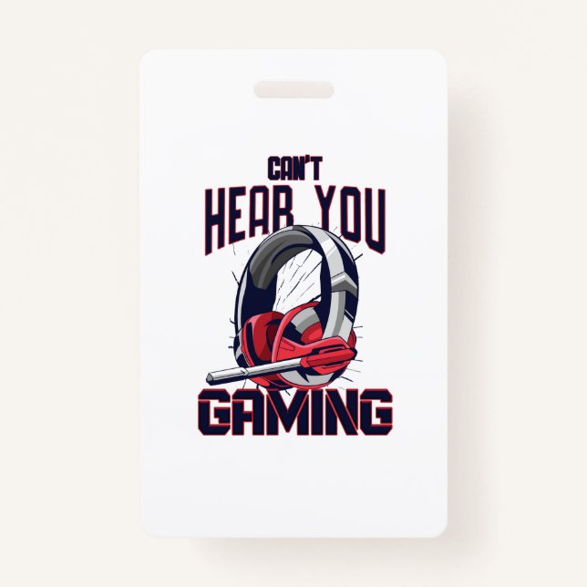 Gaming design with headset ID badge (Front)