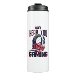 Gaming design with headset thermal tumbler