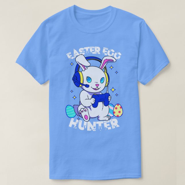 Gaming Easter Bunny Funny Saying  T-Shirt (Design Front)