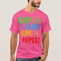 Gaming Eat Sleep Game Repeat Gift Multiplayer Vide