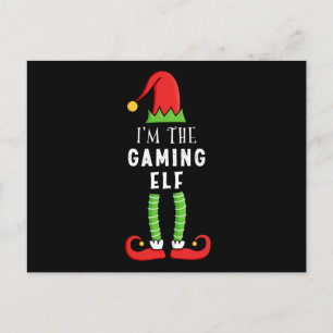 Gaming Elf Christmas Matching Family Gift Postcard