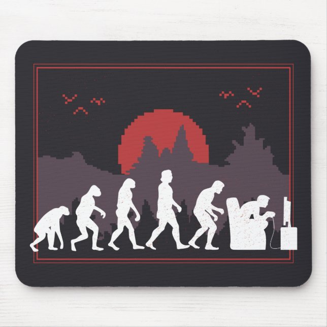 Gaming Evolution Funny Mouse Mat (Front)