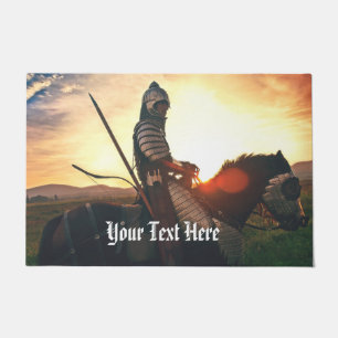 Gaming Fantasy Mediaeval Mounted Knight Doormat