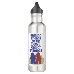 Gaming Friends Are Best Fun Meeple Design 710 Ml Water Bottle