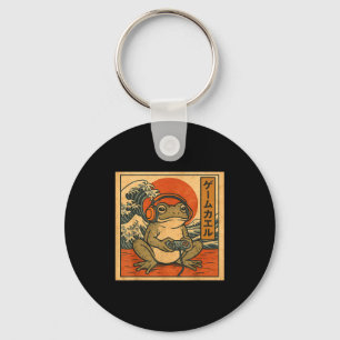 Gaming Frog Art Ukiyo-e Japanese Gamer Anime Men W Key Ring