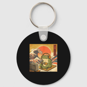 Gaming Frog Art Ukiyo-e Japanese Gamer Anime Men W Key Ring
