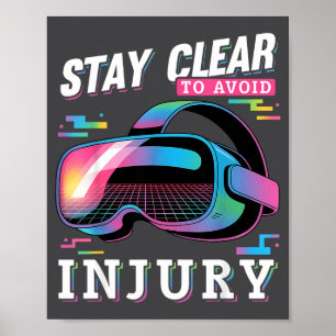 Gaming Funny Vr Gamer Poster