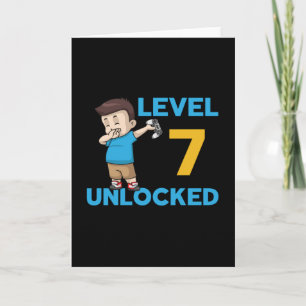 Gaming Game Gamer Console Seven Years Gift Idea Card