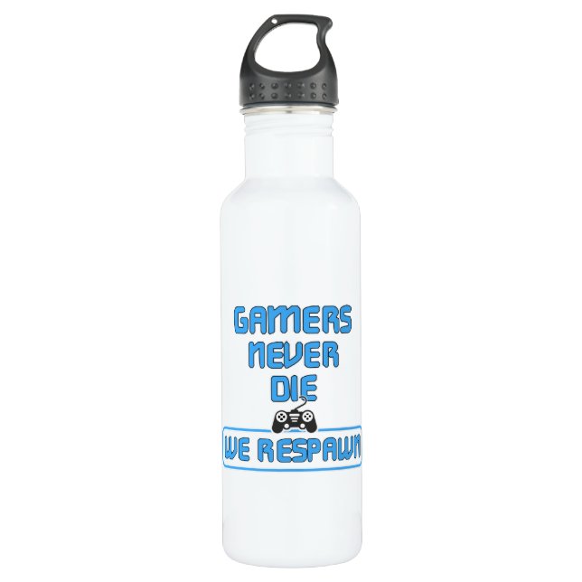 Gaming Game Gamer Video Game Console Gift Idea 710 Ml Water Bottle (Front)