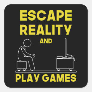 Gaming Game Gamer Video Game Console Gift Idea Square Sticker