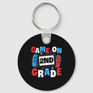 Gaming Game On 2nd Grade Second First Day School G Key Ring