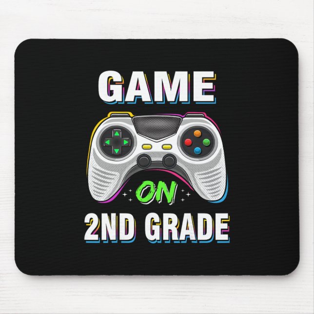 Gaming Game On 2nd Grade Second First Day School G Mouse Mat (Front)