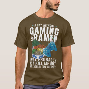 Gaming Gamer Anime Japanese Noodle Ramen  T-Shirt