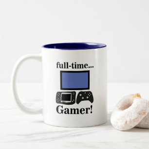 Gaming Gamer Funny Two-Tone Coffee Mug