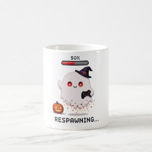 Gaming Ghost Halloween Respawning Coffee Mug
