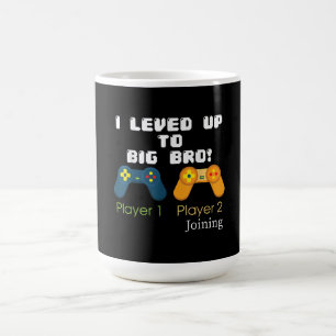Gaming Gift I Level Up To Big Bro Brother Present Coffee Mug