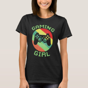 Gaming Girl Gamer Video Game Retro Vintage T-Shirt