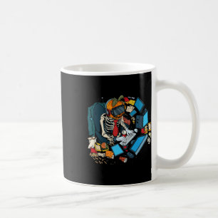 Gaming Halloween Skeleton Jack O Lantern Gamer Boy Coffee Mug