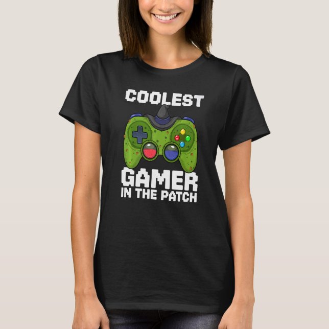 Gaming Halloween Video Game Boys Coolest Gamer In  T-Shirt (Front)