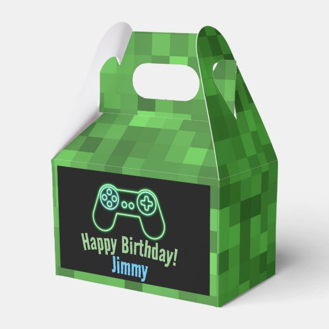 Gaming Happy Birthday Favour Box  (Front Side)