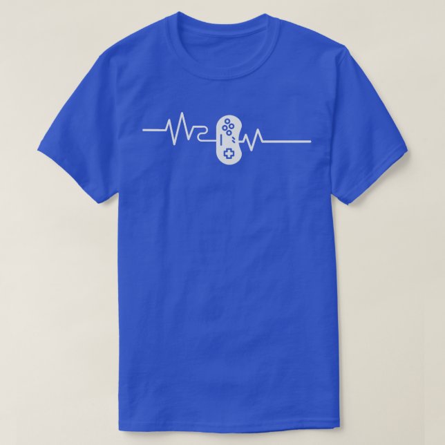 Gaming Heartbeat Controller Pulse Gamer T-Shirt (Design Front)