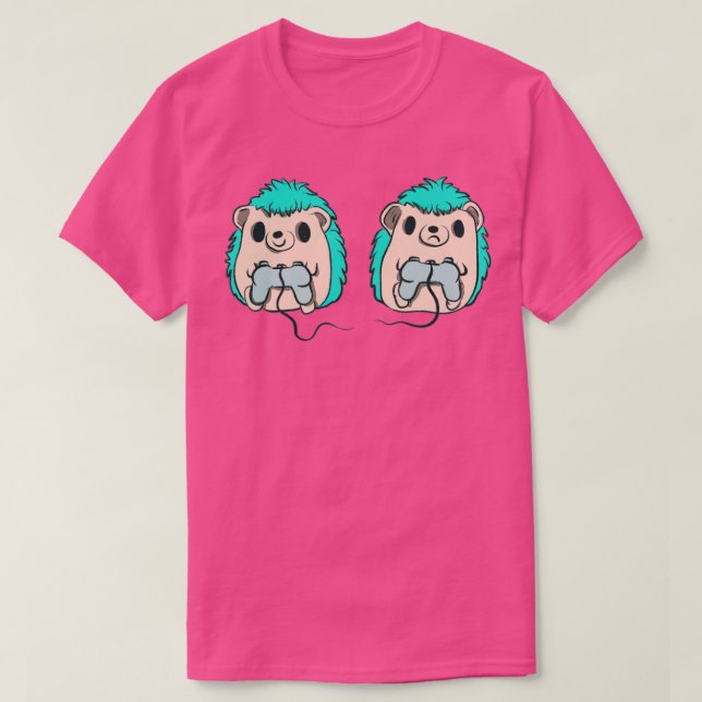 Gaming hedgehogs T-Shirt (Design Front)
