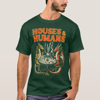 Gaming Houses Humans Funny RPG Parody Gamer Men Bo T-Shirt
