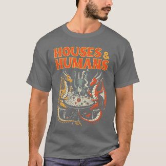 Gaming Houses Humans Funny RPG Parody Gamer Men Bo T-Shirt