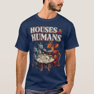 Gaming Houses Humans Funny RPG Parody Gamer Men Bo T-Shirt
