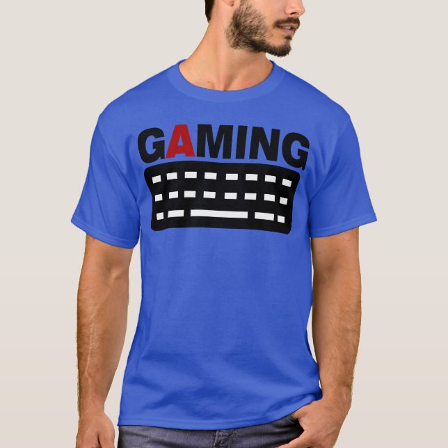 gaming keyboard pc gamer boy friend T-Shirt (Front)